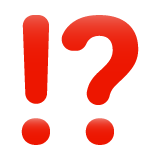 感叹号问号emoji素材一 160x160像素