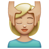按摩者：中浅肤色emoji素材一 160x160像素