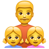 家庭：男人，女孩，女孩emoji素材一 160x160像素