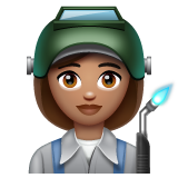 工厂女人：中等肤色emoji素材一 160x160像素