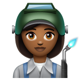 工厂女人：中深色肤色emoji素材一 160x160像素