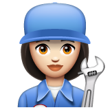 女机械工：浅肤色emoji素材一 160x160像素