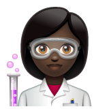 女科学家：深色肤色emoji素材一 160x160像素
