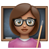 女老师：中等肤色emoji素材一 160x160像素