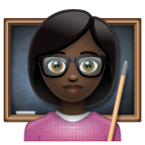女老师：深色肤色emoji素材一 160x160像素