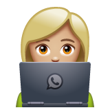 女工程师:中浅肤色emoji素材一 160x160像素