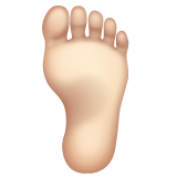 脚:浅肤色emoji素材一 160x160像素