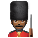 警卫：中等深色肤色emoji素材一 160x160像素