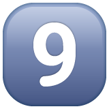 键帽数字9emoji素材一 160x160像素