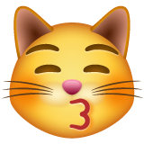 亲亲的猫emoji素材一 160x160像素