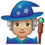 法师：中等浅肤色emoji素材一 160x160像素