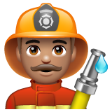 男消防员：中等肤色emoji素材一 160x160像素