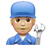男机械工:中浅肤色emoji素材一 160x160像素