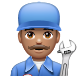 男机械工：中等肤色emoji素材一 160x160像素