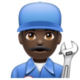 男机械工：深色肤色emoji素材一 160x160像素