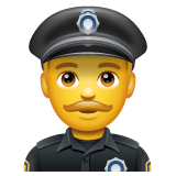 男警官emoji素材一 160x160像素