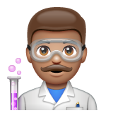 男科学家：中等肤色emoji素材一 160x160像素