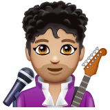 男歌手：中浅肤色emoji素材一 160x160像素