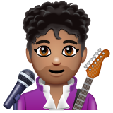 男歌手：中等肤色emoji素材一 160x160像素