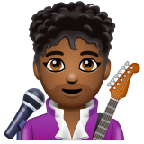 男歌手：中黑肤色emoji素材一 160x160像素