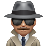 男侦探：中等肤色emoji素材一 160x160像素