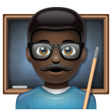 男老师：黑肤色emoji素材一 160x160像素