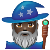 男法师：深色肤色emoji素材一 160x160像素