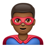 男超人：中黑肤色emoji素材一 160x160像素