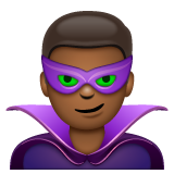 男超级恶棍：中黑肤色emoji素材一 160x160像素