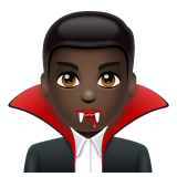 吸血鬼：深色肤色emoji素材一 160x160像素