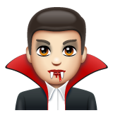 吸血鬼：浅肤色emoji素材一 160x160像素