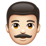 男士：浅肤色emoji素材一 160x160像素
