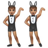 有兔子耳朵的男人聚会，4型emoji素材一 160x160像素