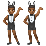 有兔子耳朵的男人聚会，5型emoji素材一 160x160像素