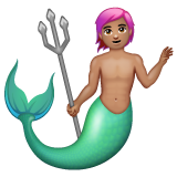 人鱼：中等肤色emoji素材一 160x160像素