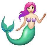 美人鱼：浅肤色emoji素材一 160x160像素