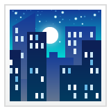 星星之夜emoji素材一 160x160像素