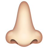 鼻子：浅肤色emoji素材一 160x160像素