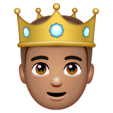 王子：中等肤色emoji素材一 160x160像素