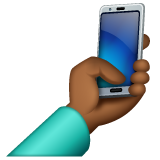 自拍:中等深色肤色emoji素材一 160x160像素