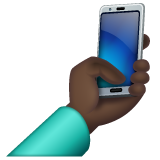 自拍：深色肤色emoji素材一 160x160像素