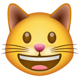 笑脸猫emoji素材一 160x160像素