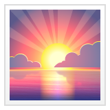 日出emoji素材一 160x160像素