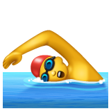 游泳的人emoji素材一 160x160像素