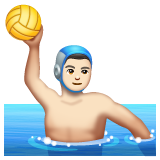 玩水球的人:浅肤色emoji素材一 160x160像素