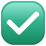 复选标记按钮emoji素材一 160x160像素