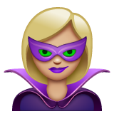 女超级恶棍：中浅肤色emoji素材一 160x160像素