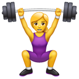 女子举重emoji素材一 160x160像素