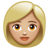 女性：中浅肤色emoji素材一 160x160像素