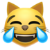 苹果系统里的喜极而泣的猫emoji表情